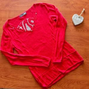 Skull Red long-Sleeved Shirt